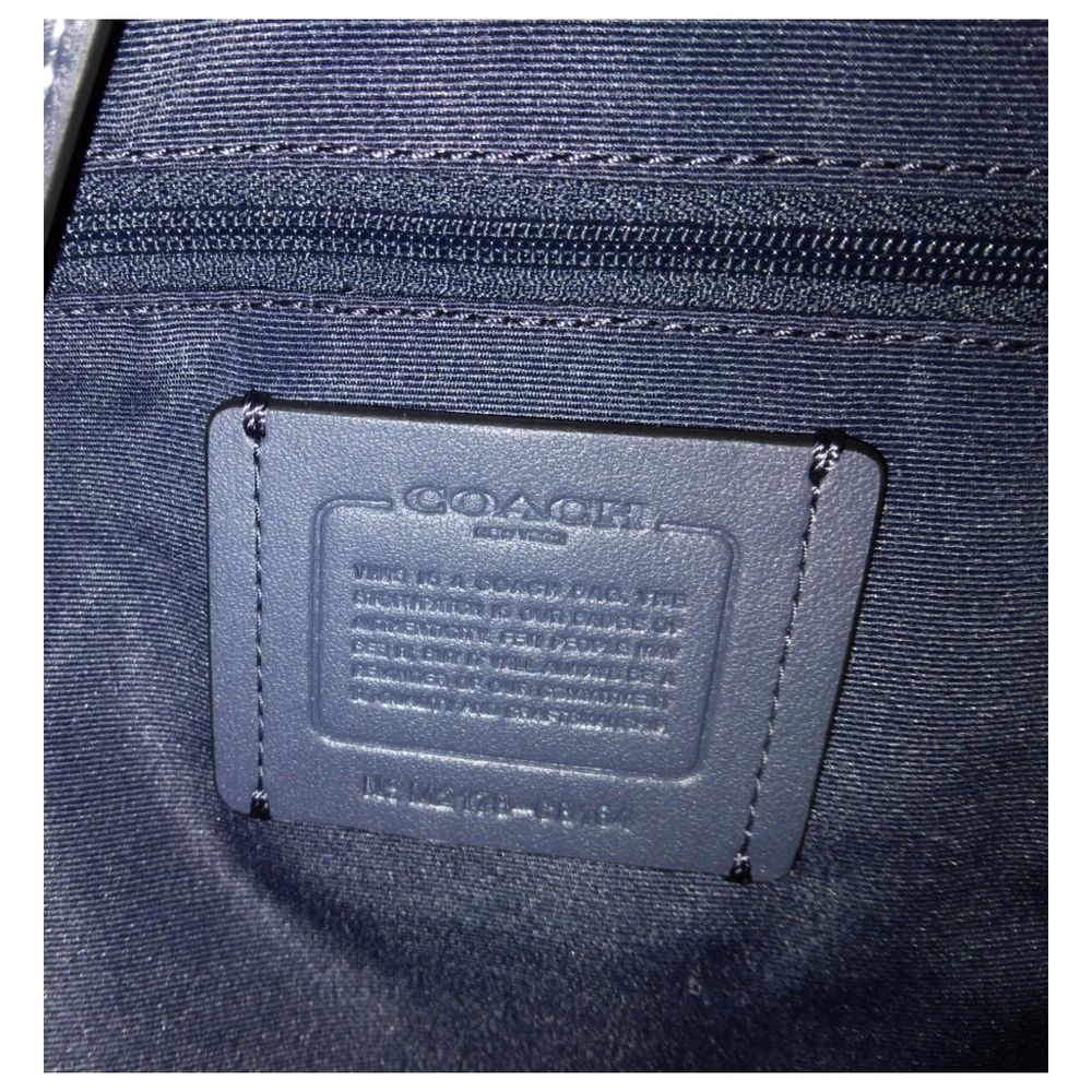 New Coach kleo carryall denim signature chambray tote bag purse - Picture 6 of 12